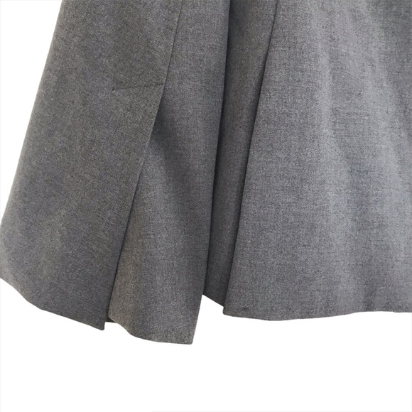 NWT Banana Republic Gray Fur Collar Bell Sleeves Chic Blazer Jacket Women's sz 0 - Picture 7 of 13